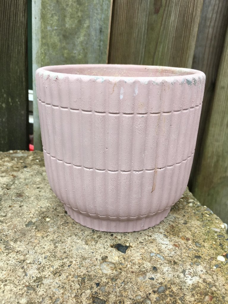 Bloempot, licht paars, 13x13 cm, Tuin en Terras, Bloempotten, Gebruikt, Rond, Ophalen of Verzenden, Balkon