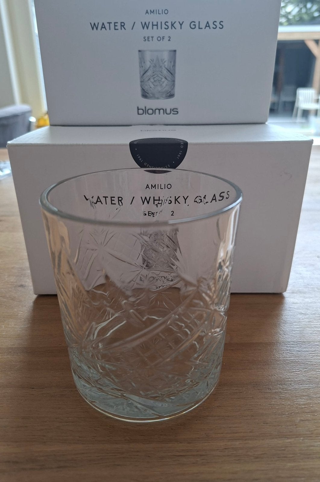 6 Blomus waterglazen/ whiskeyglazen, Ophalen of Verzenden, Nieuw, Waterglas