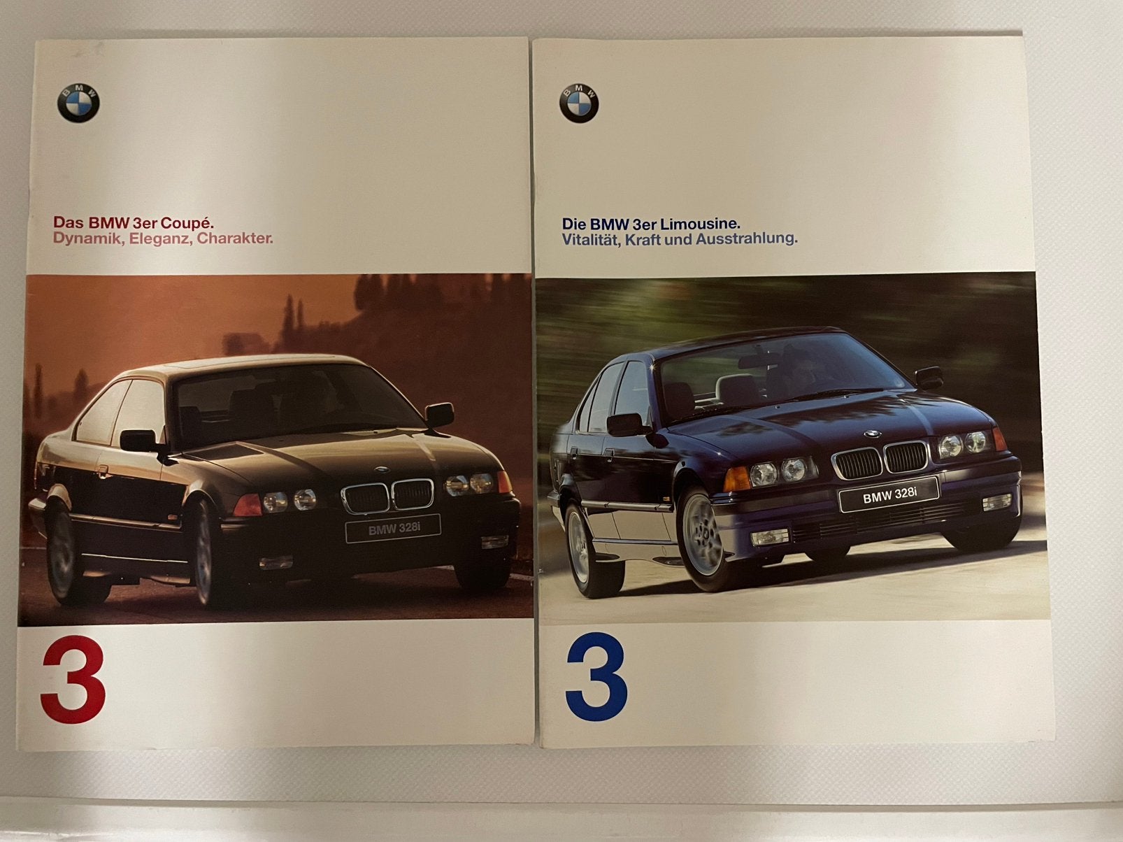 2 Verkoop folders BMW 3 serie limousine en coupé., Ophalen of Verzenden, Zo goed als nieuw, BMW