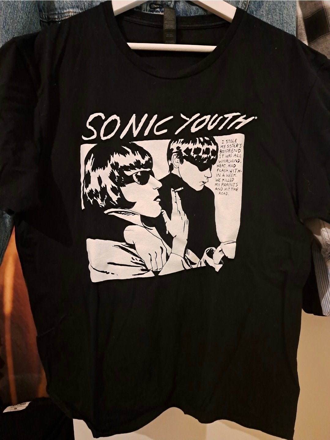 Sonic Youth T-shirt - Zwart - Maat L, Maat 52/54 (L), Sonic youth, Zwart, Nieuw