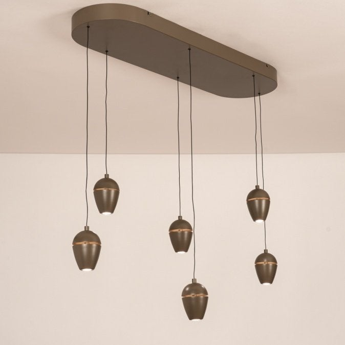 hanglamp led bruin of beige bar tafel kookeiland keuken lamp, Ophalen of Verzenden, Nieuw