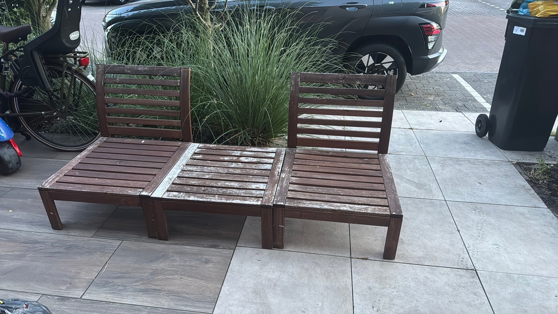 Ikea stuinstoelen, Tuin en Terras, Tuinsets en Loungesets, Ophalen, Gebruikt, 2 zitplaatsen