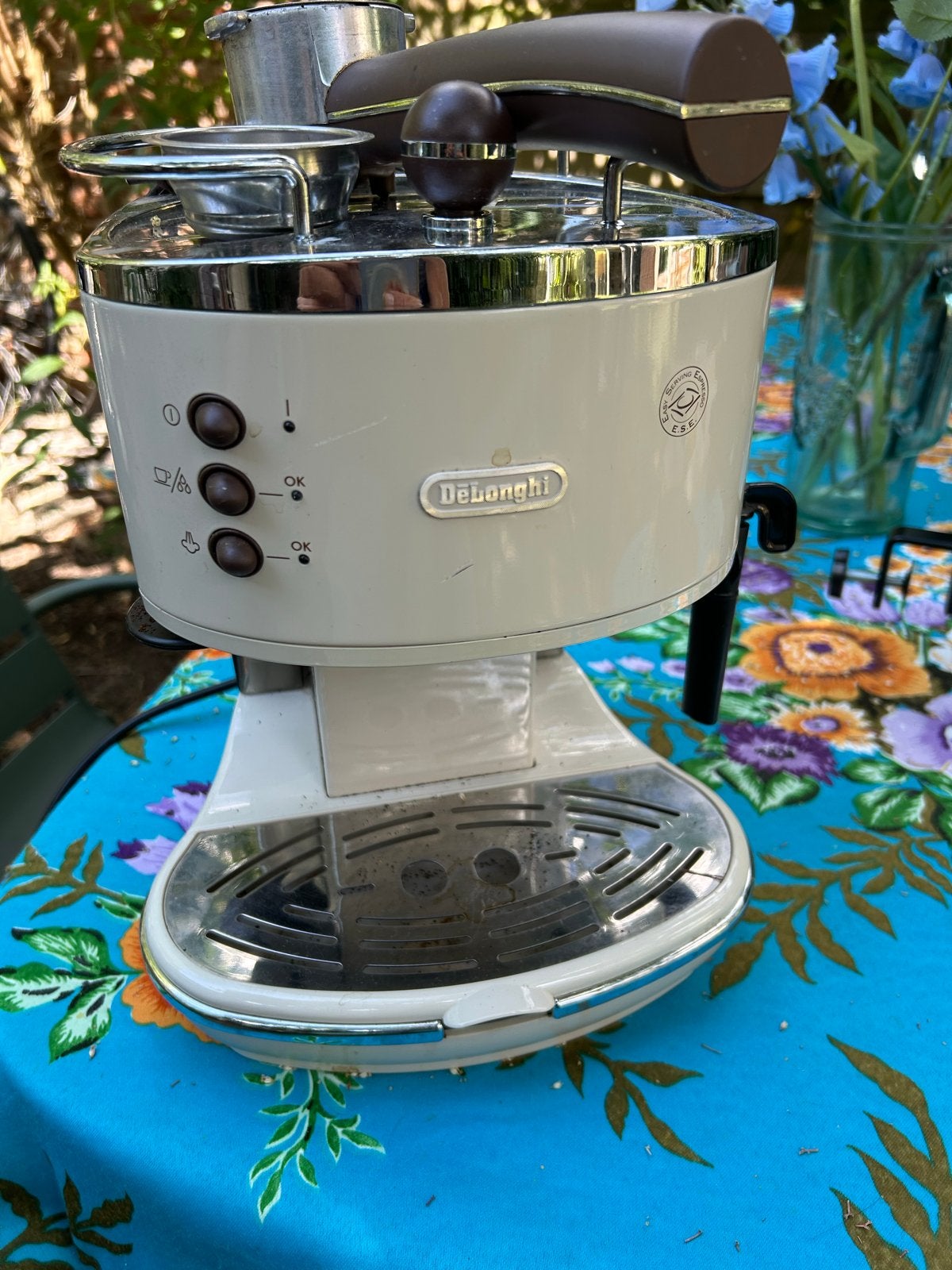 DeLonghi Espresso Apparaat - Vintage Stijl, Gebruikt, Espresso apparaat, Gemalen koffie, 1 kopje