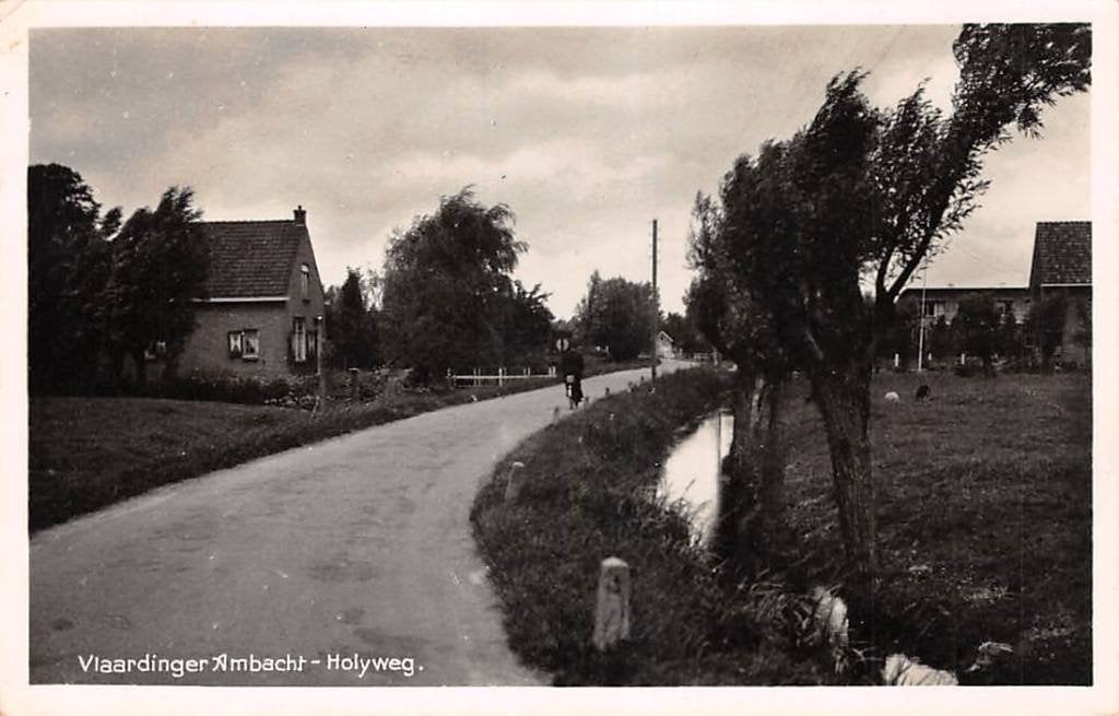 Vlaardingen Vlaardinger Ambacht Holyweg 1943, Ophalen of Verzenden, 1920 tot 1940, Gelopen, Zuid-Holland