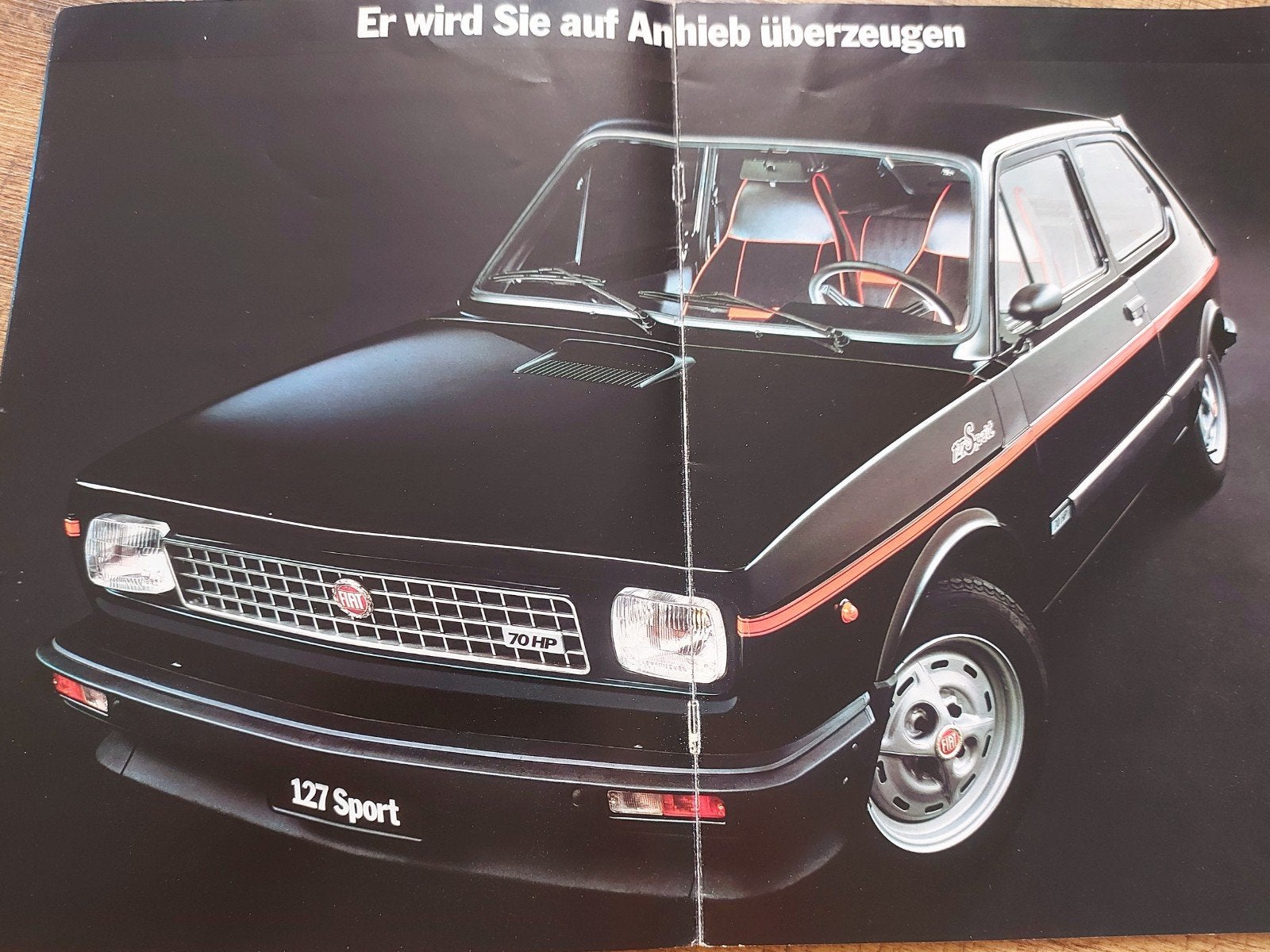 1978 Fiat 127 Sport folder + sheet, Ophalen of Verzenden, Zo goed als nieuw, Overige merken