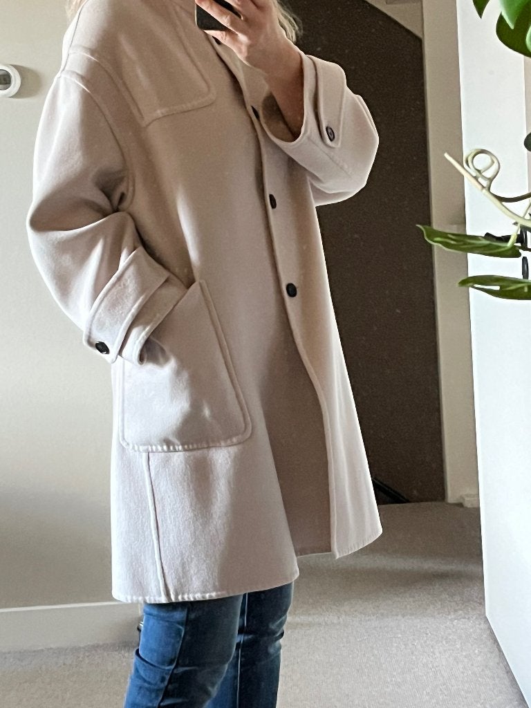 Prachtige mantel Arma, Kleding | Dames, Verzenden, Zo goed als nieuw, Maat 42/44 (L), Beige
