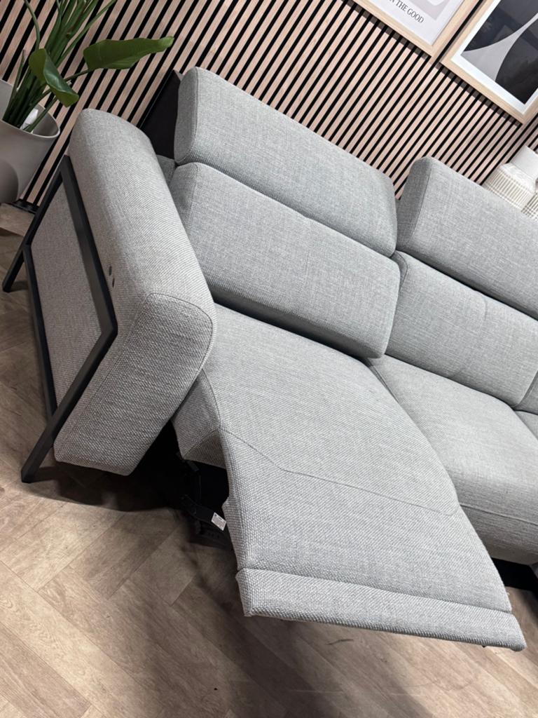ZGAN Home Center Elektrische Hoekbank - Grijs - 282 x 225, 250 tot 300 cm, -, -, Hoekbank