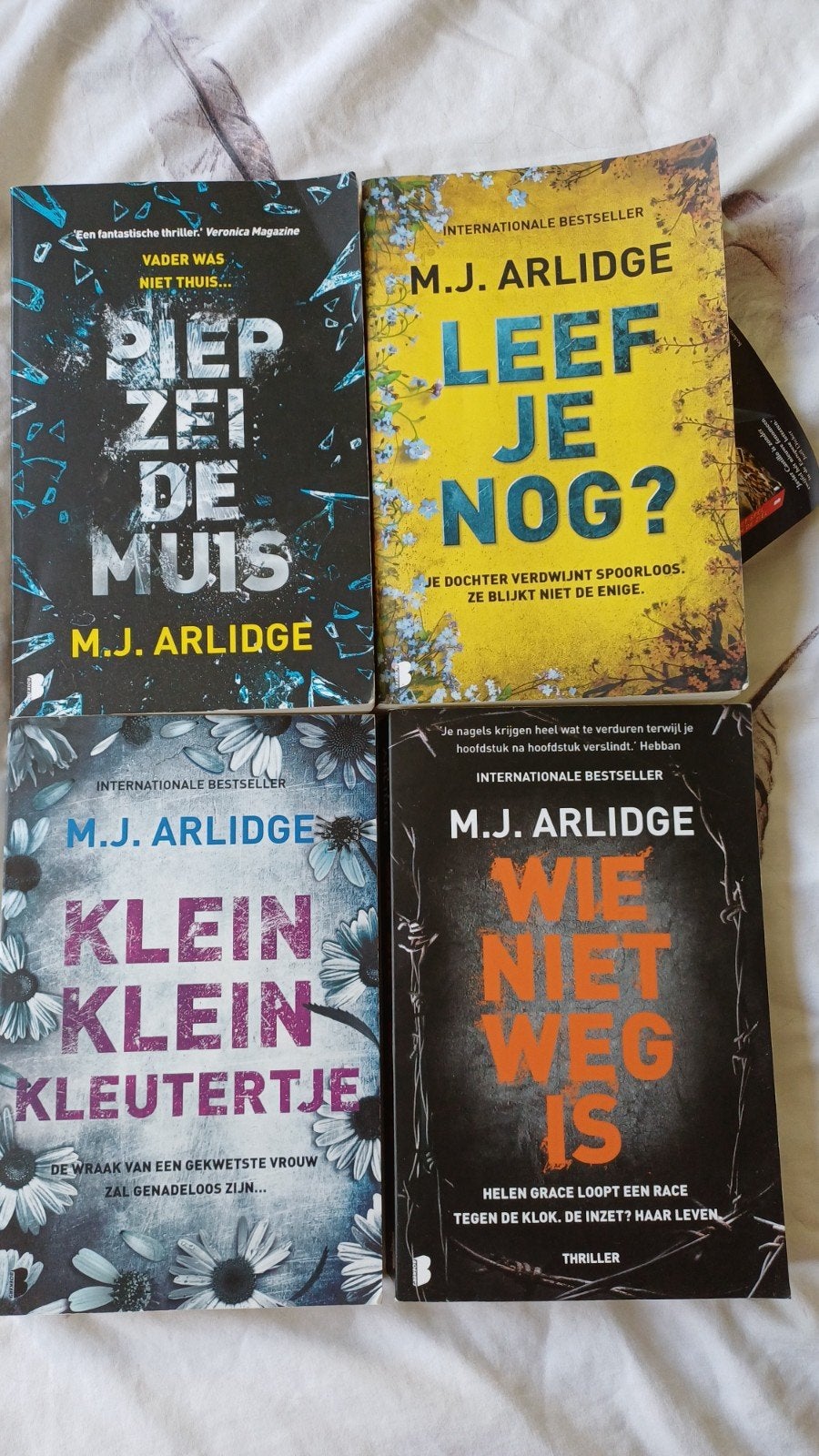 M.J. Arlidge - Vier boeken, Boeken, Verzenden, Zo goed als nieuw, M.J. Arlidge