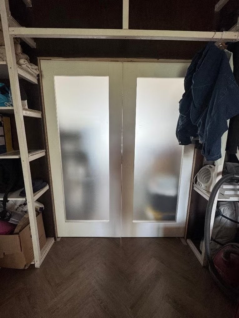 4x binnen deuren mat glas 88x211cm, Doe-het-zelf en Verbouw, Deuren en Horren, Ophalen, Binnendeur, 200 tot 215 cm, Glas