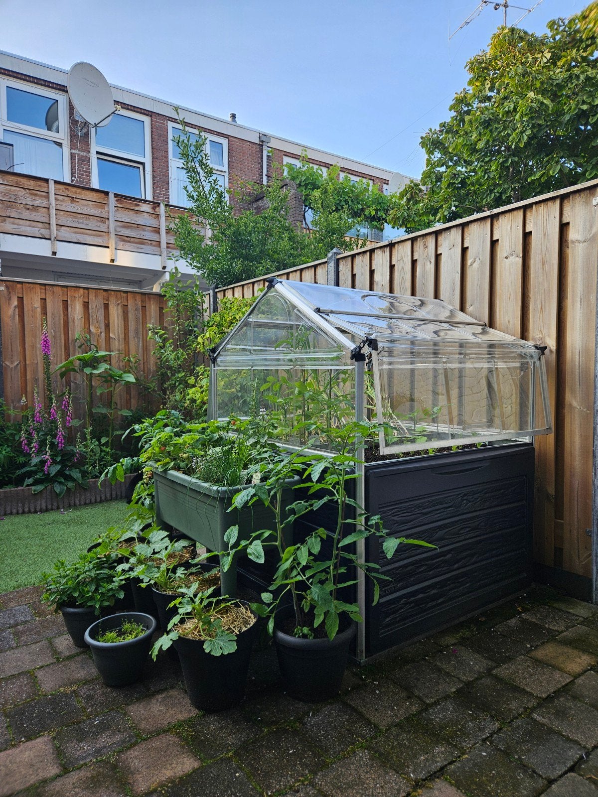 Tuinkas met opbergruimte, Tuin en Terras, Kassen, Gebruikt, Kweekkas, Aluminium, Polycarbonaat, Ophalen