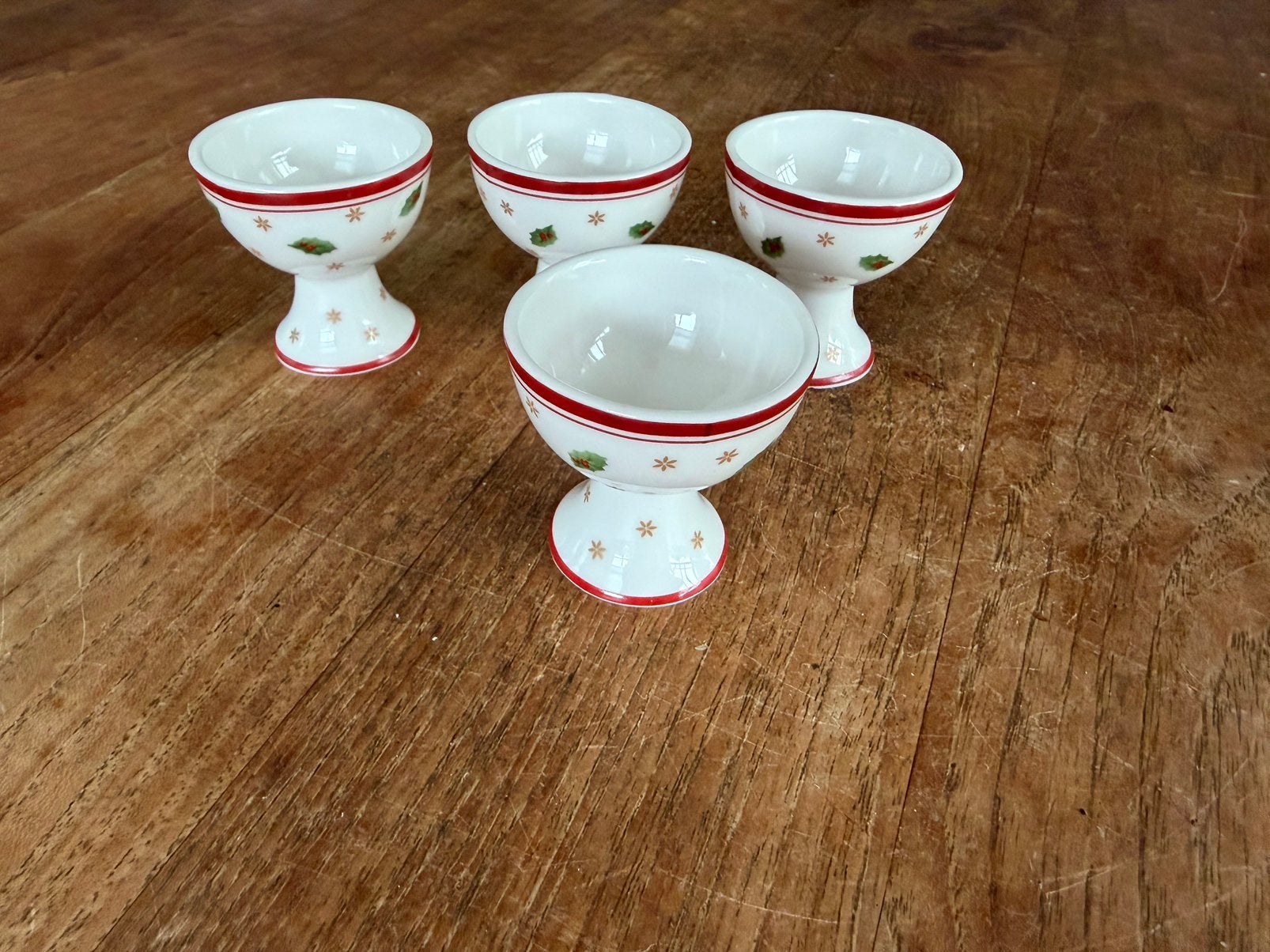Villeroy & Boch Toy's Delight kerst 4 eierdopjes, Ophalen of Verzenden, Zo goed als nieuw, Overige stijlen, Porselein
