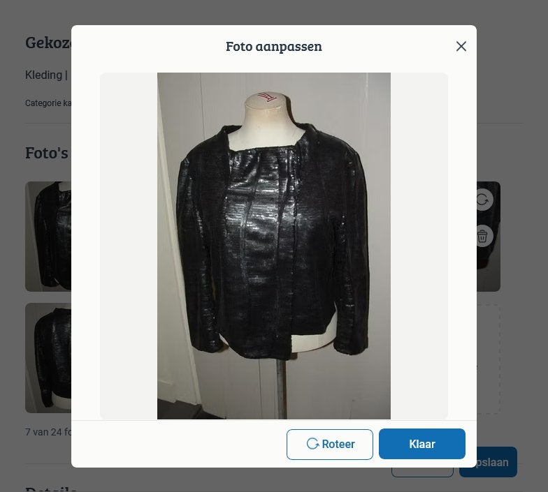 Eksept lovely jacket kort jasje blazer pailletten maat M