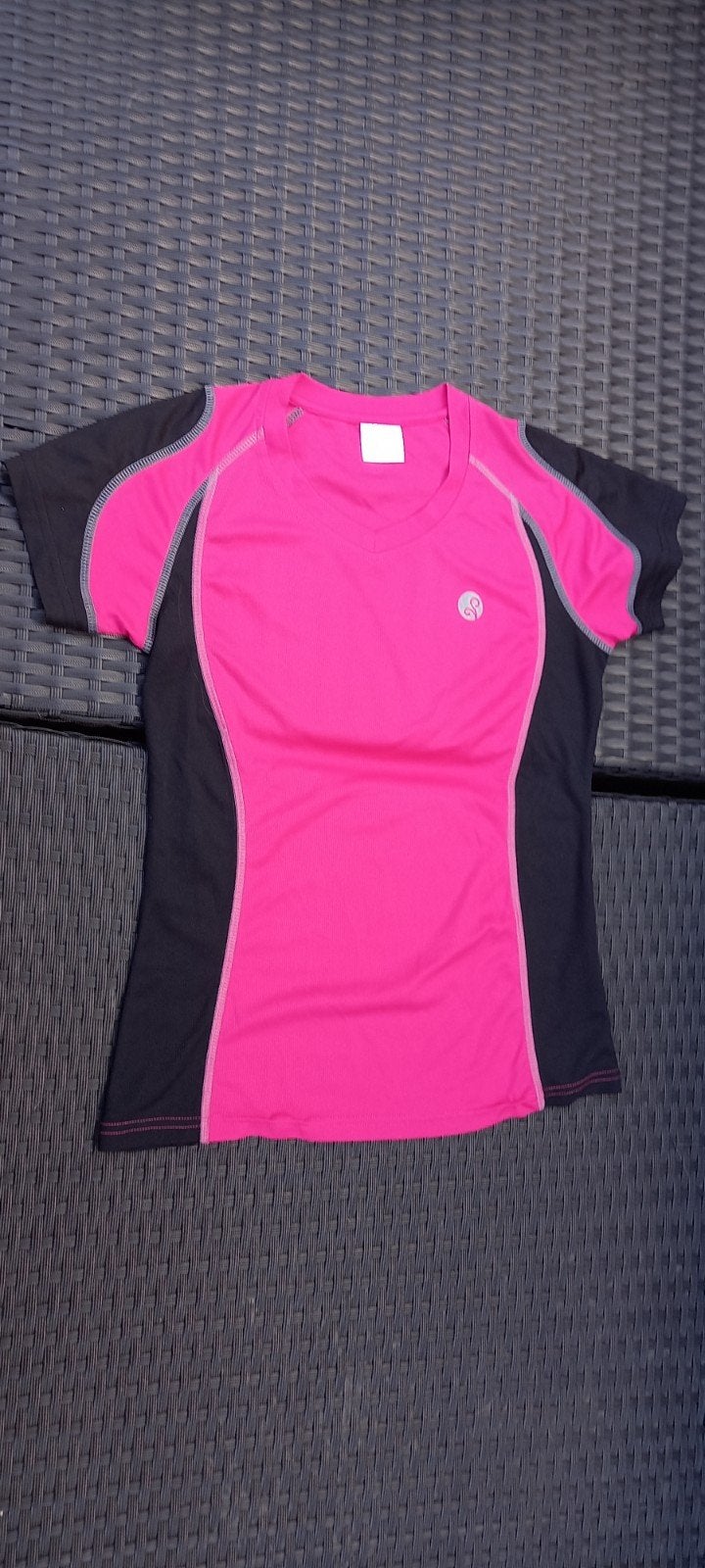 Roze/Zwart Sportshirt Maat M - Teunissen, Maat 38/40 (M), Teunissen, Ophalen of Verzenden, Fitness of Aerobics