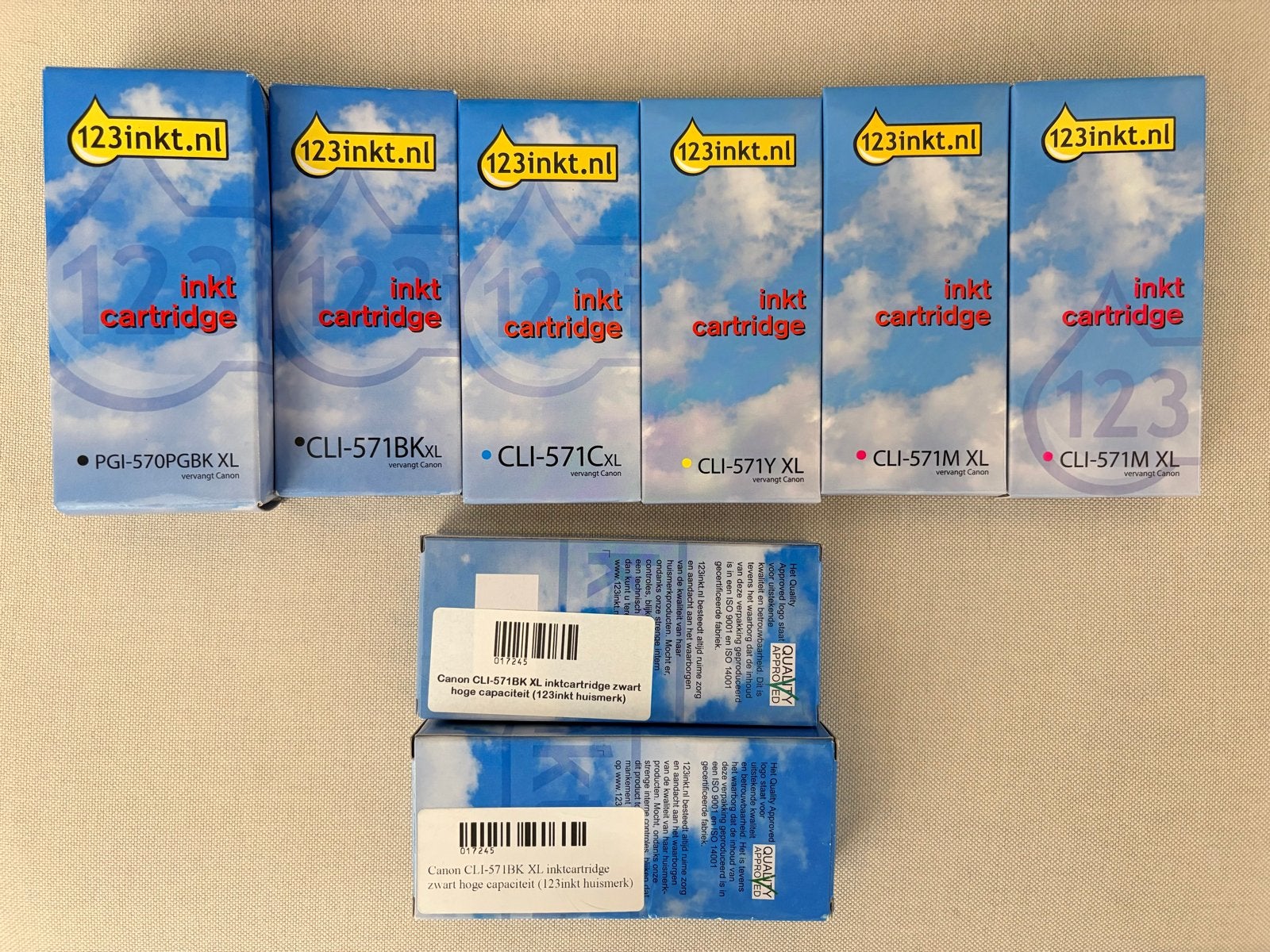 Nieuwe 123inkt huismerk cartridges voor Canon printer, Ophalen of Verzenden, Nieuw, Cartridge