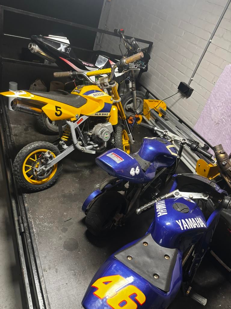 3 minibikes en midibike, Ophalen, Gebruikt, Pitbike