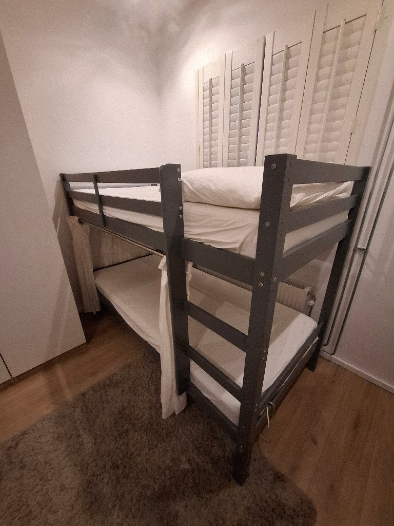 Stapelbed 90x200 cm, Ophalen, 90 cm, 160 tot 180 cm, Tweepersoons