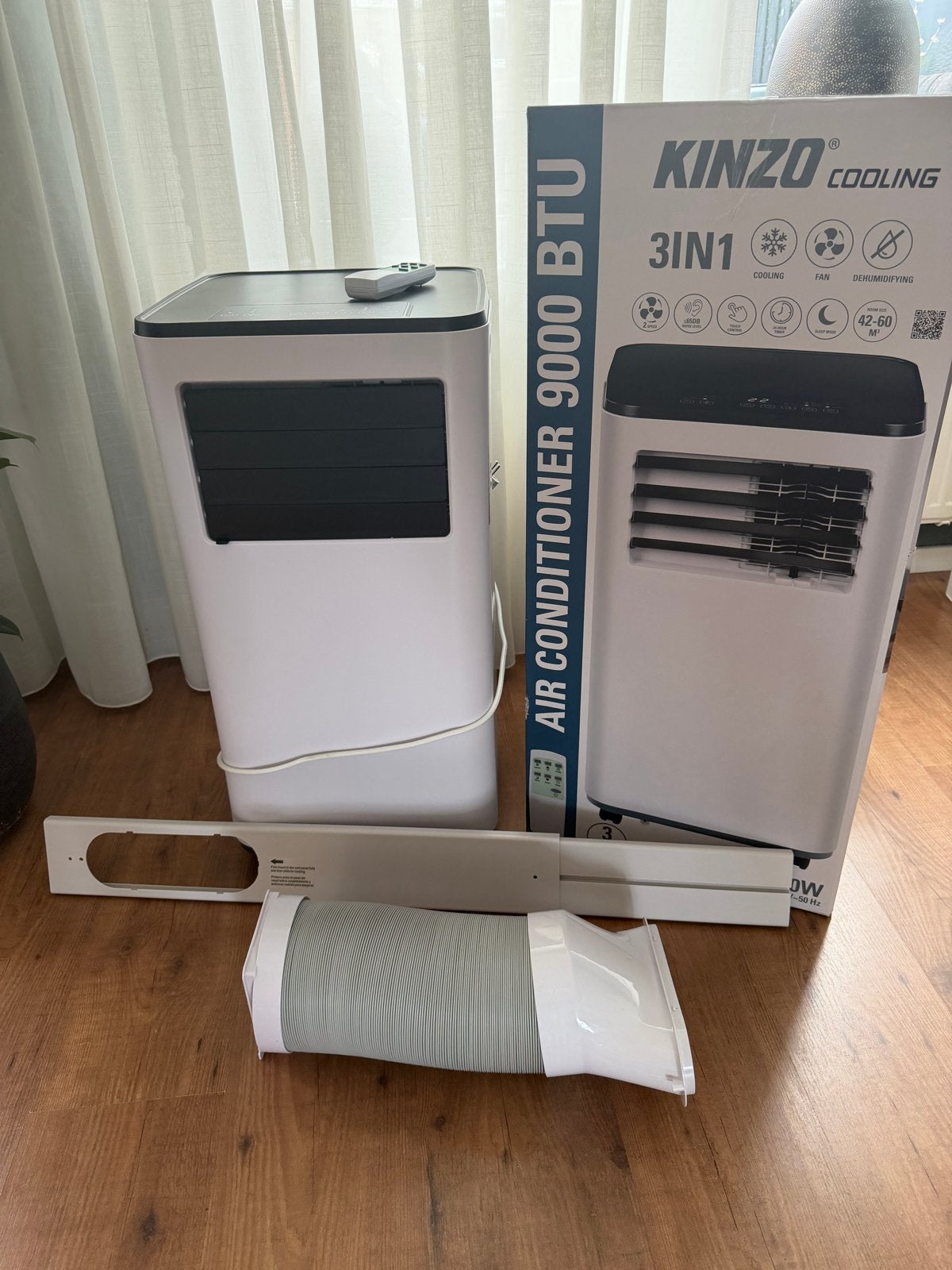 Kinzo Cooling Mobiele Airconditioner 9000 BTU - ZGAN, Witgoed en Apparatuur, Minder dan 60 m³, Ophalen of Verzenden, Zo goed als nieuw