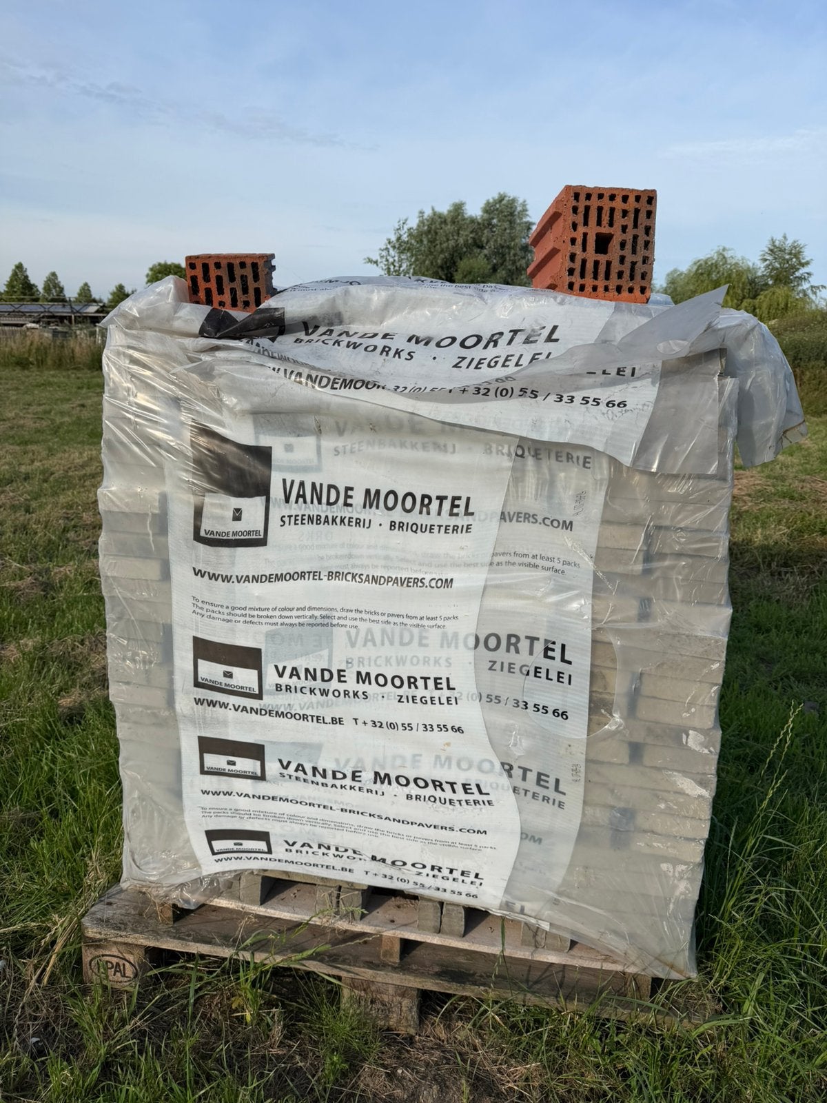 Pallet metselstenen Vande Moortel linea 7036, Ophalen, Zo goed als nieuw, Bakstenen