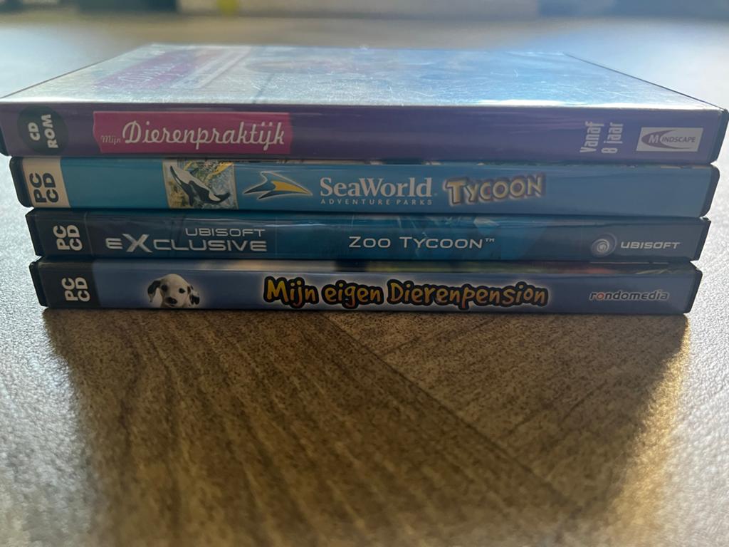 4 PC dieren spellen, Spelcomputers en Games, Games | Pc, Gebruikt, Simulatie, 1 speler, Vanaf 3 jaar, Ophalen of Verzenden