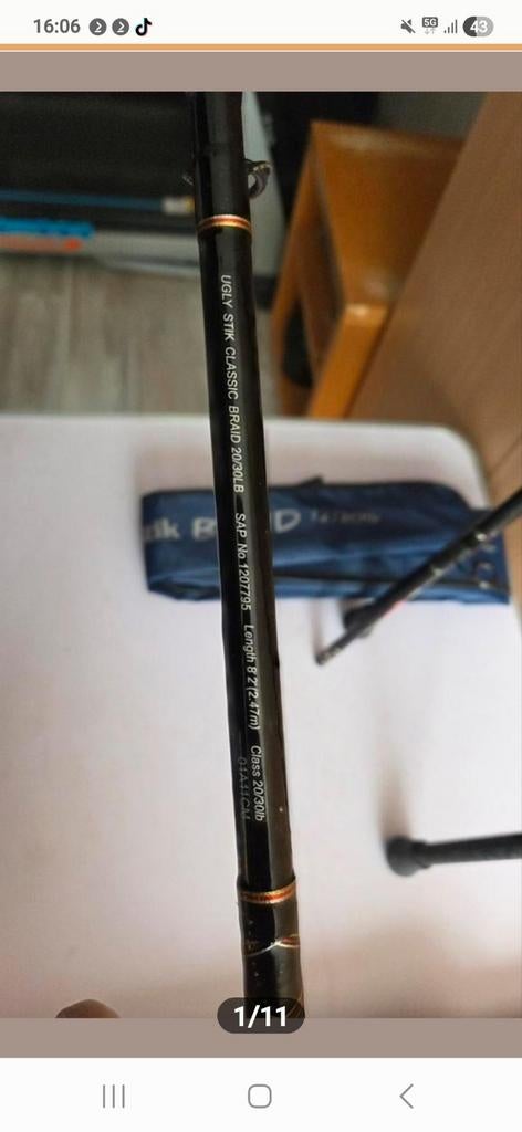 2 x Ugly Stik Classic Braid 12/20LB Werphengel, Ophalen, Werphengel