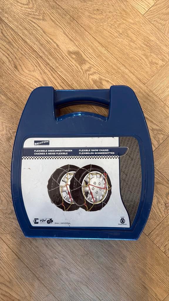 Benton 9mm Sneeuwkettingen – 1x gebruikt – o.a. 205/55R16, Auto diversen, Sneeuwkettingen, Ophalen, Gebruikt