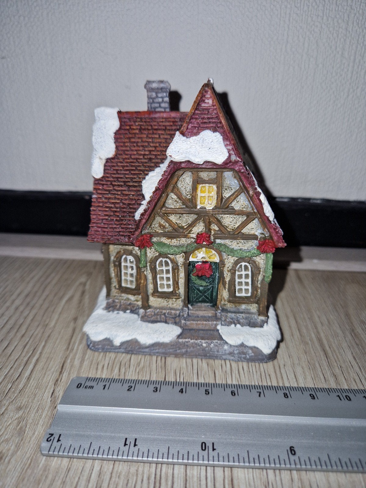 Kerstdorp decoratie huisje, Diversen, Ophalen of Verzenden, Gebruikt
