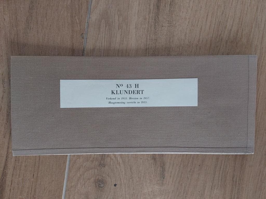 43H Klundert Oudenbosch Fijnaart Oud Gastel Stafkaart 1959, Boeken, Topografische Dienst Nederland, Ophalen of Verzenden, 1800 tot 2000