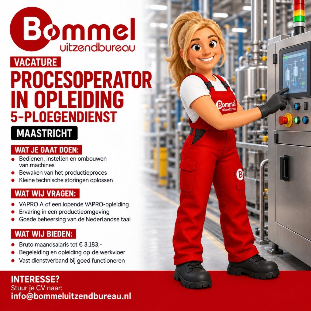 Procesoperator in opleiding (5 ploegendienst), Vacatures, 33 - 40 uur, MBO, Starter, Vast contract