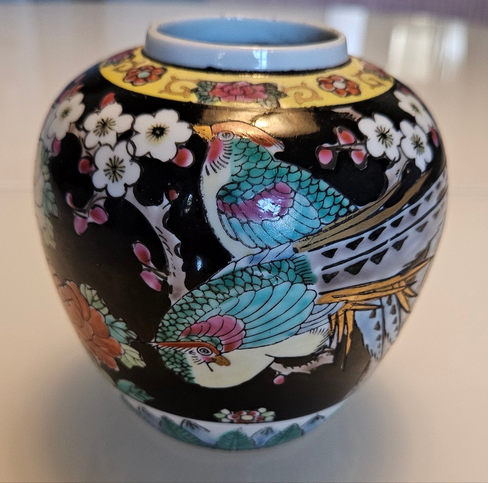vaas Imari japans met vogels en bloemen, Antiek en Kunst, Antiek | Vazen, Ophalen