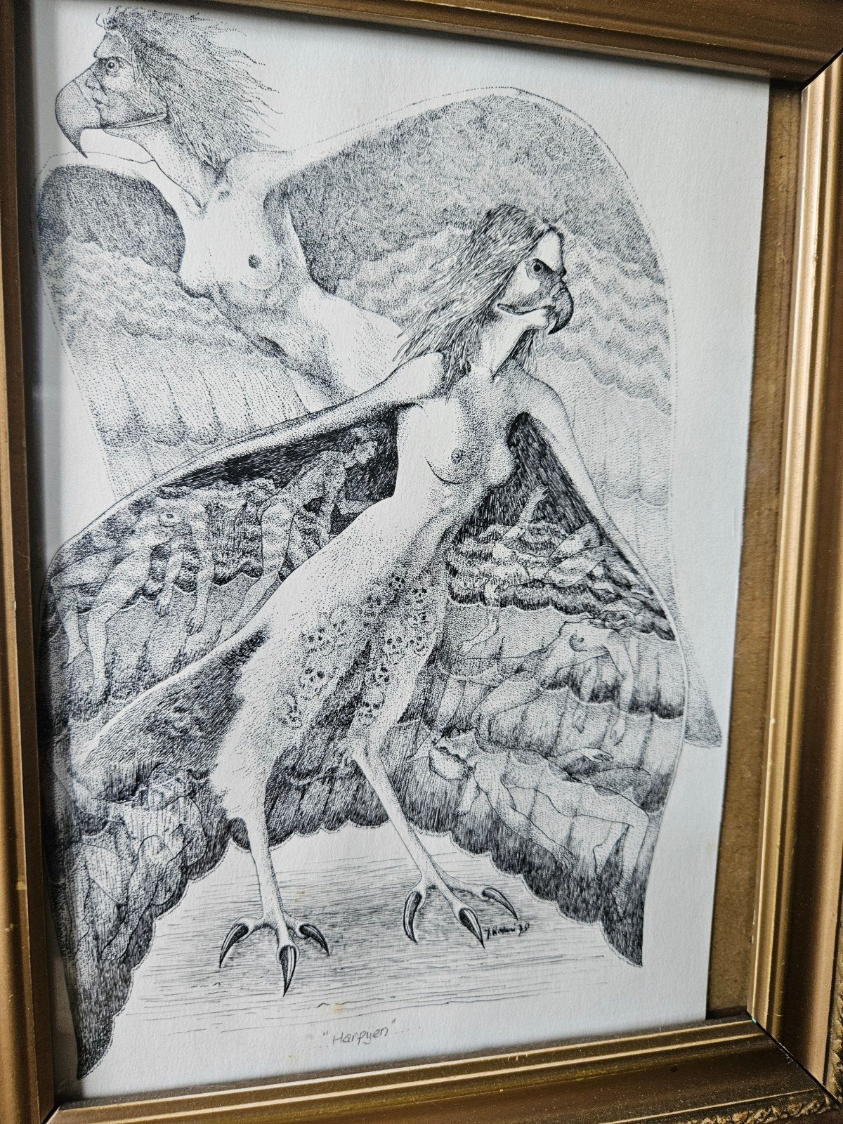 John Rabou , Land van Ooit  "Harpijen" 1979, Ophalen of Verzenden