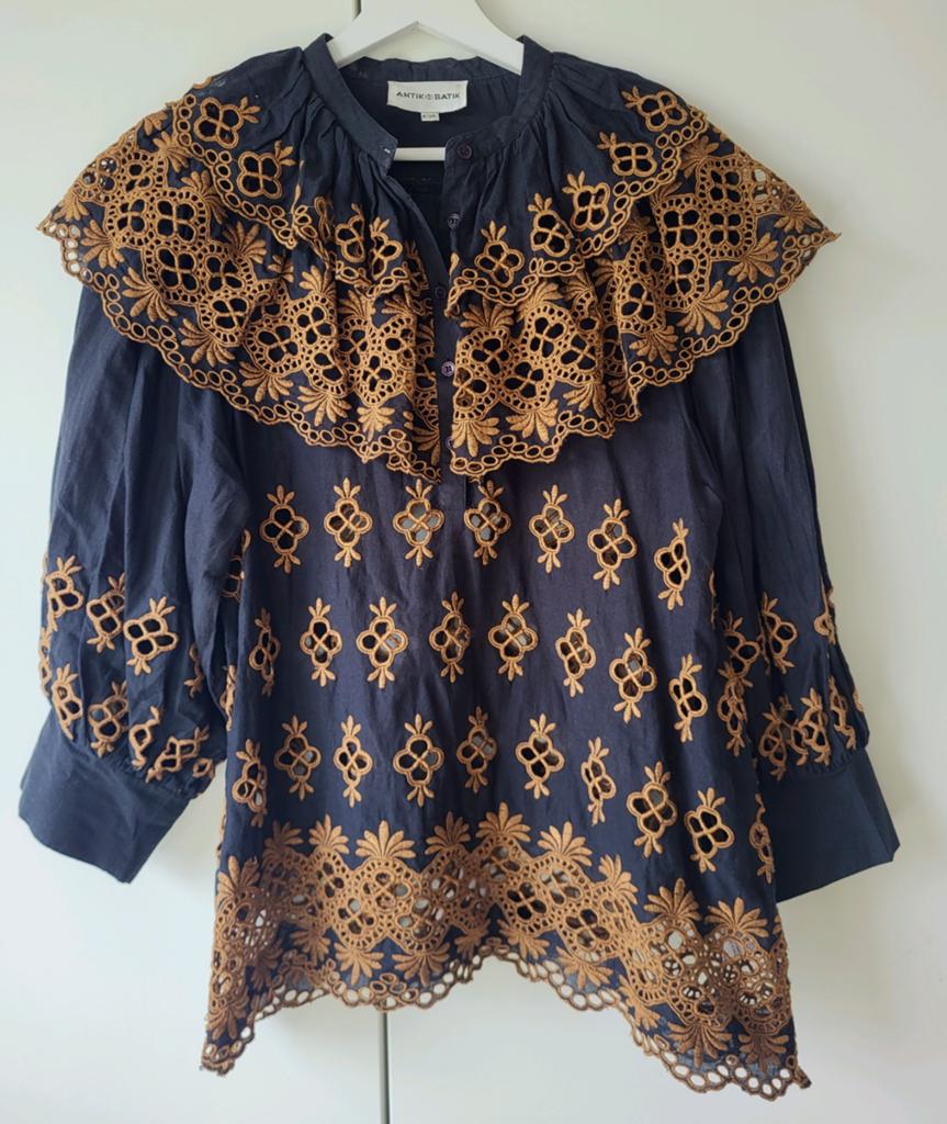 Antik Batik tuniek in maat 36 of smalle 38, Pinko Munthe, Zwart, Ophalen of Verzenden, Zo goed als nieuw