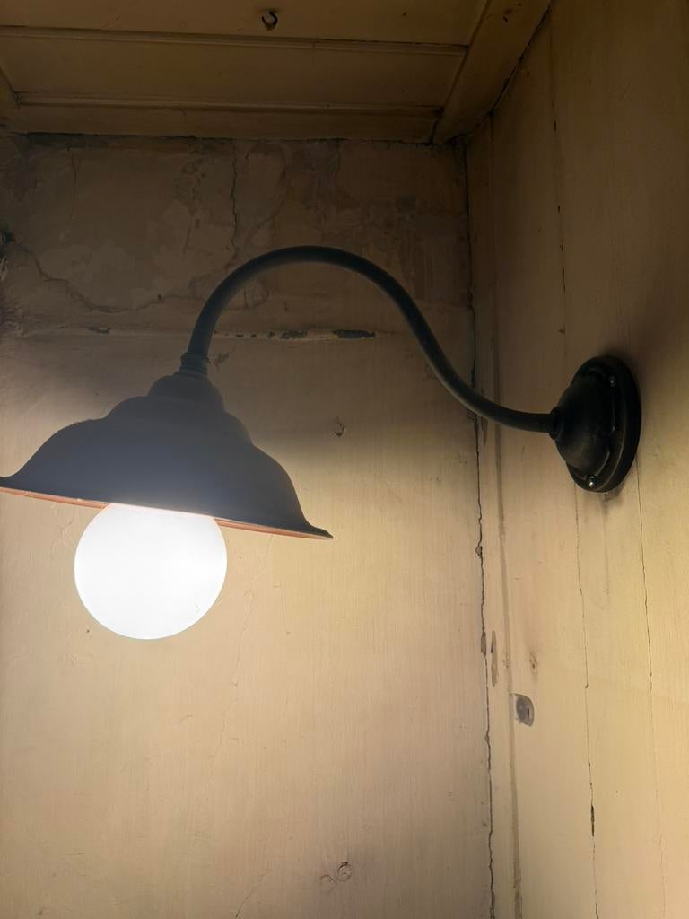 koperen lamp, Ophalen of Verzenden, Zo goed als nieuw