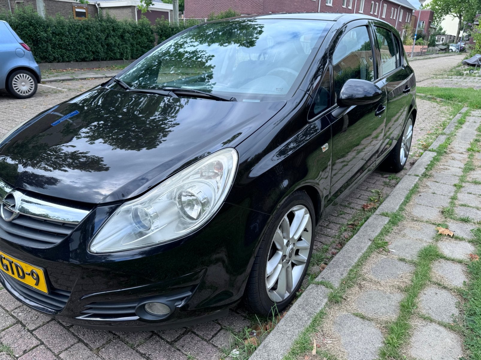 Opel Corsa 1.4 16V 5D WR 2008 Zwart, Auto's, Voorwielaandrijving, 1063 kg, 4 cilinders, Origineel Nederlands
