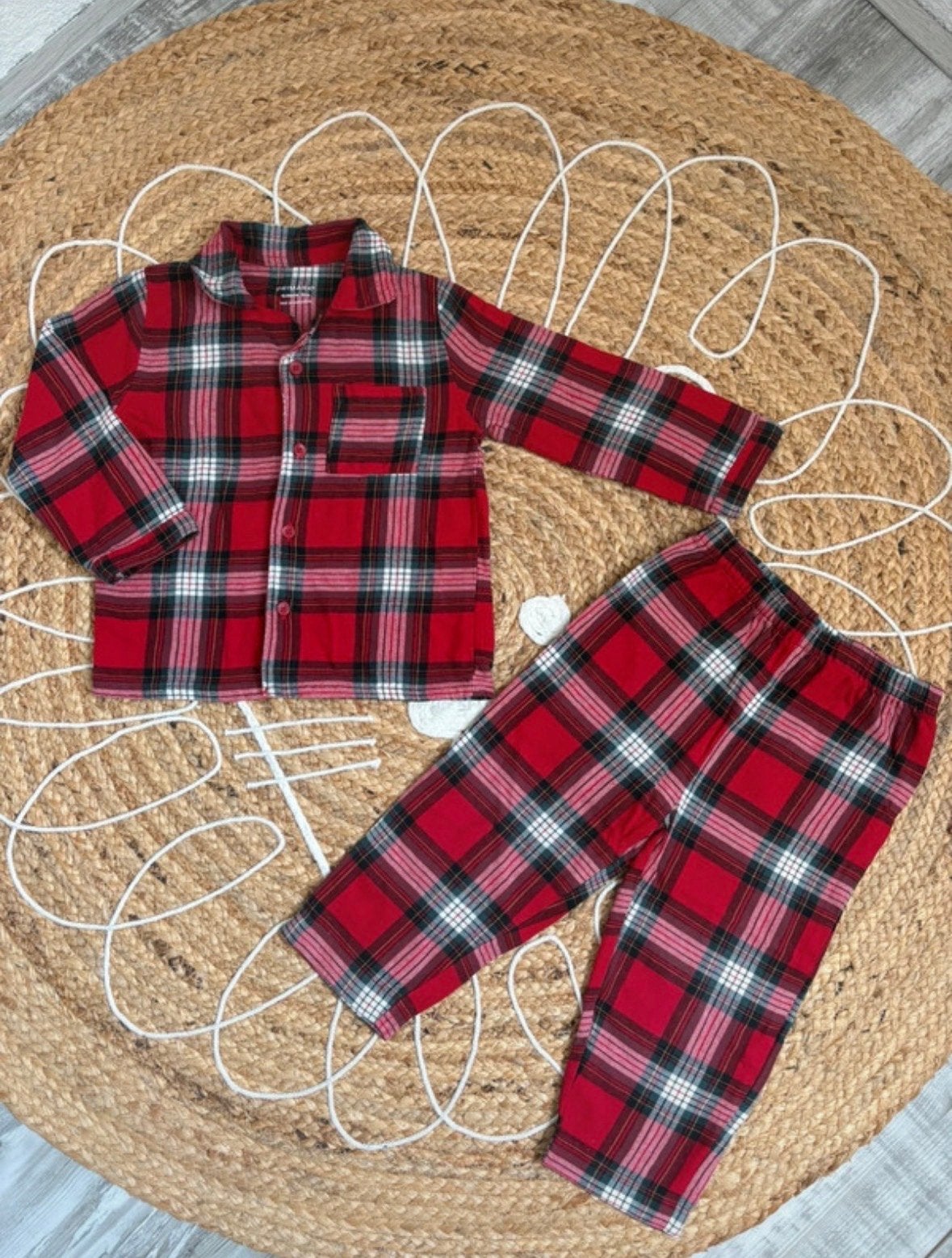 Primark geruite pyjama rood 18-24 maanden, Ophalen of Verzenden, Zo goed als nieuw, Jongen of Meisje, Nacht- of Onderkleding