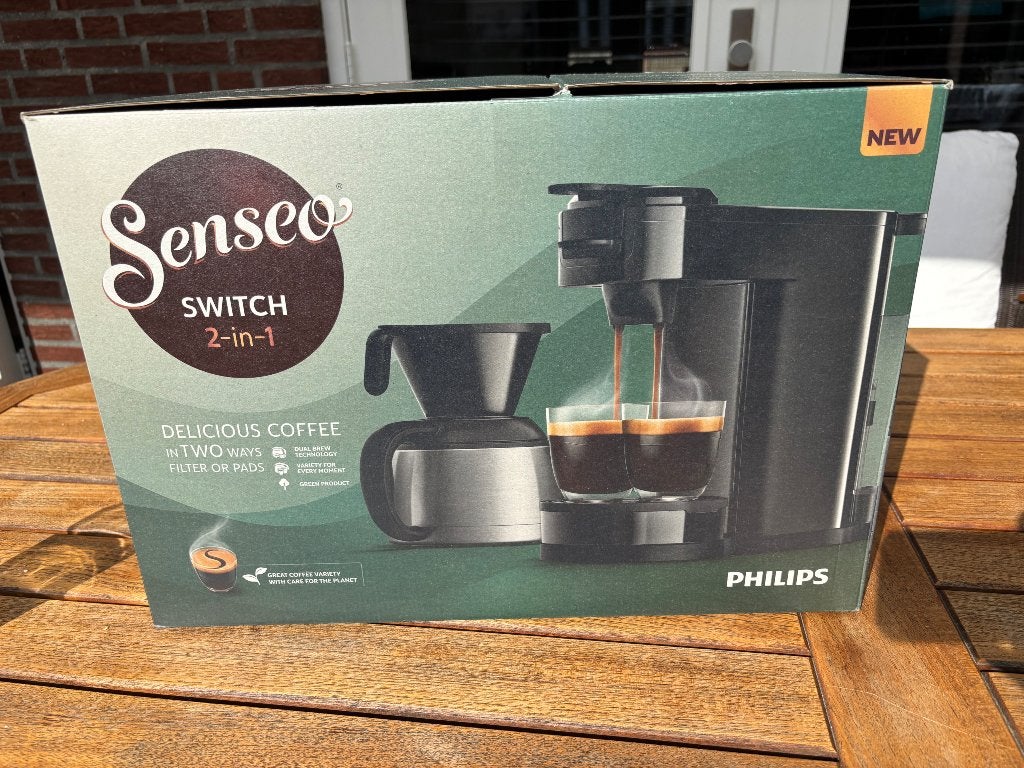 Senseo switch 2-1, Witgoed en Apparatuur, Koffiezetapparaten, Afneembaar waterreservoir, Ophalen of Verzenden, Zo goed als nieuw