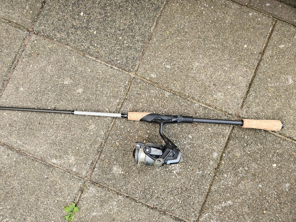 Hengel met molen - Zo goed als nieuw, Ophalen, Zo goed als nieuw, Complete hengel