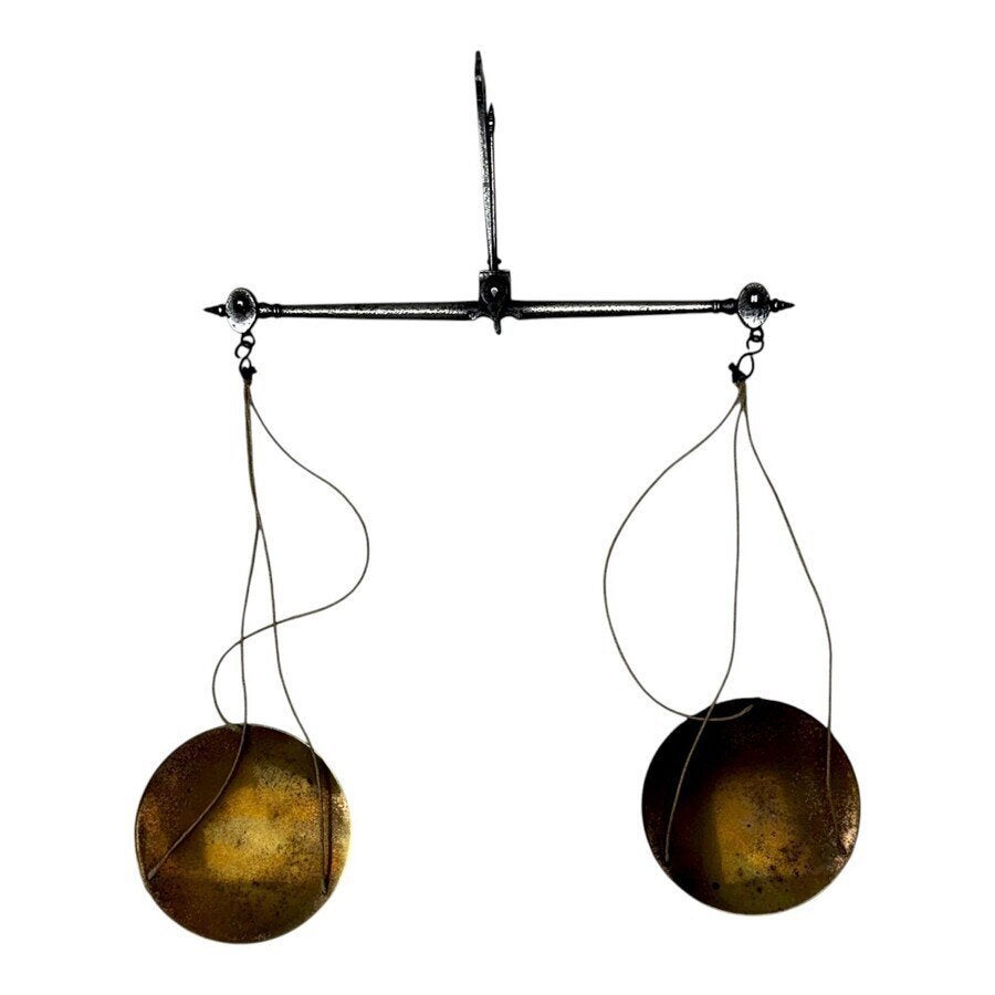 Antieke messing brievenweger, 19e/20e eeuw (3x), Antiek en Kunst, Ophalen of Verzenden