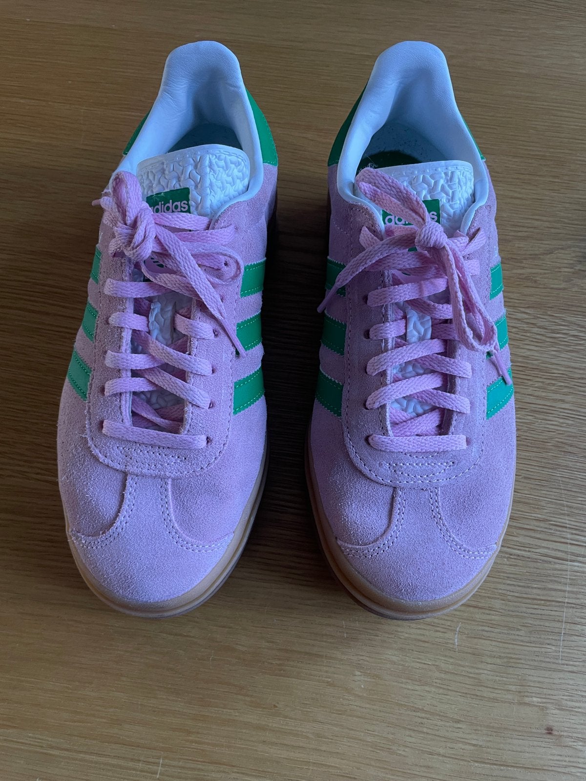 Adidas Gazelle Bold roze/groen maat 39 1/3, Ophalen of Verzenden, Roze, Sneakers of Gympen, Zo goed als nieuw