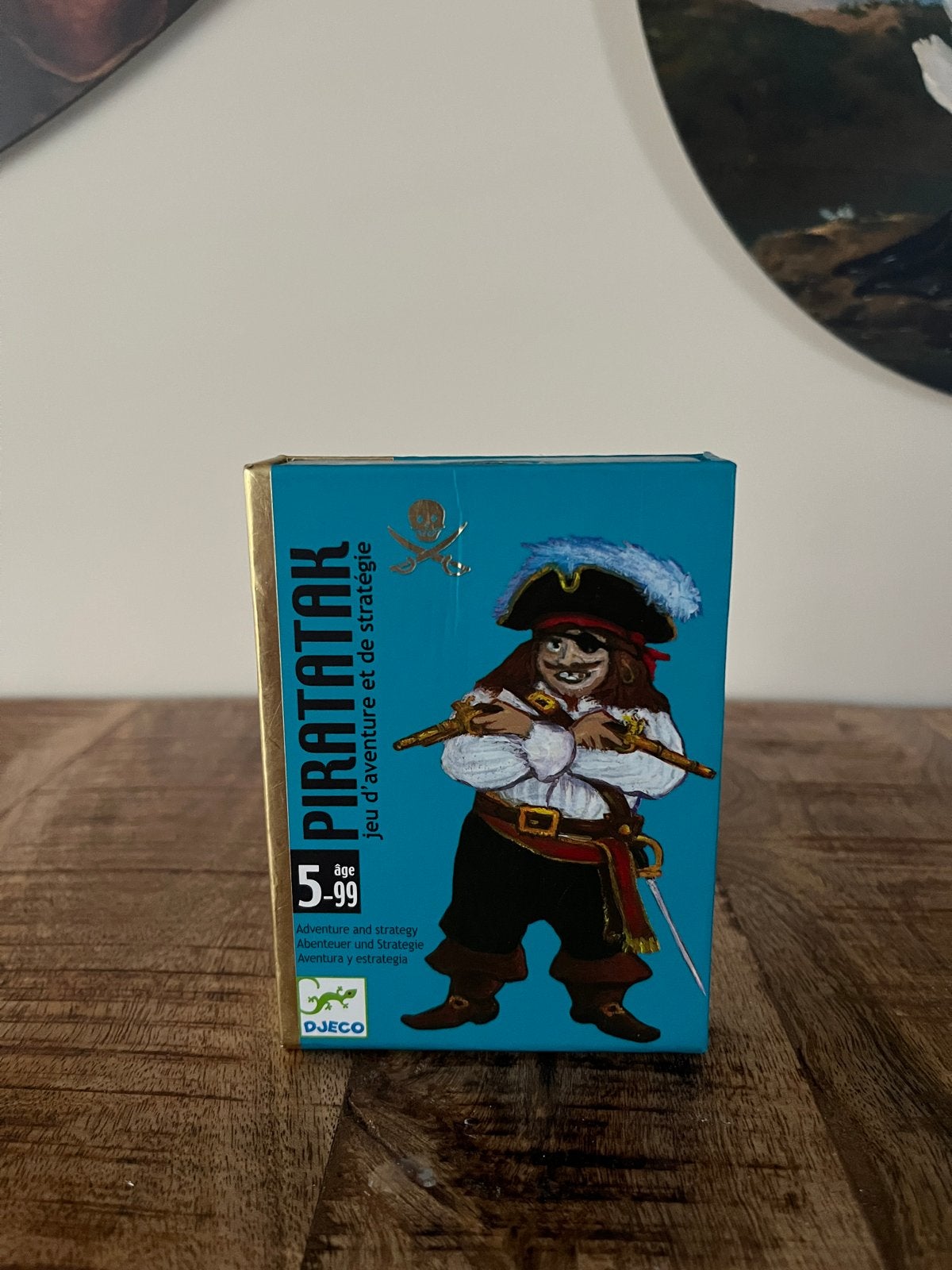 Piratatak Kaartspel Djeco - Avontuurlijk Piratenspel, Een of twee spelers, Ophalen of Verzenden, Zo goed als nieuw, Reisspel