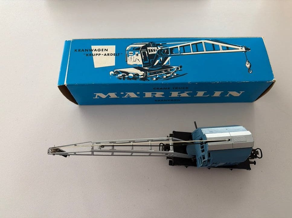Märklin Kraanwagen "Krupp-Ardelt" met originele doos, Wisselstroom, Gebruikt, Wagon, Ophalen of Verzenden