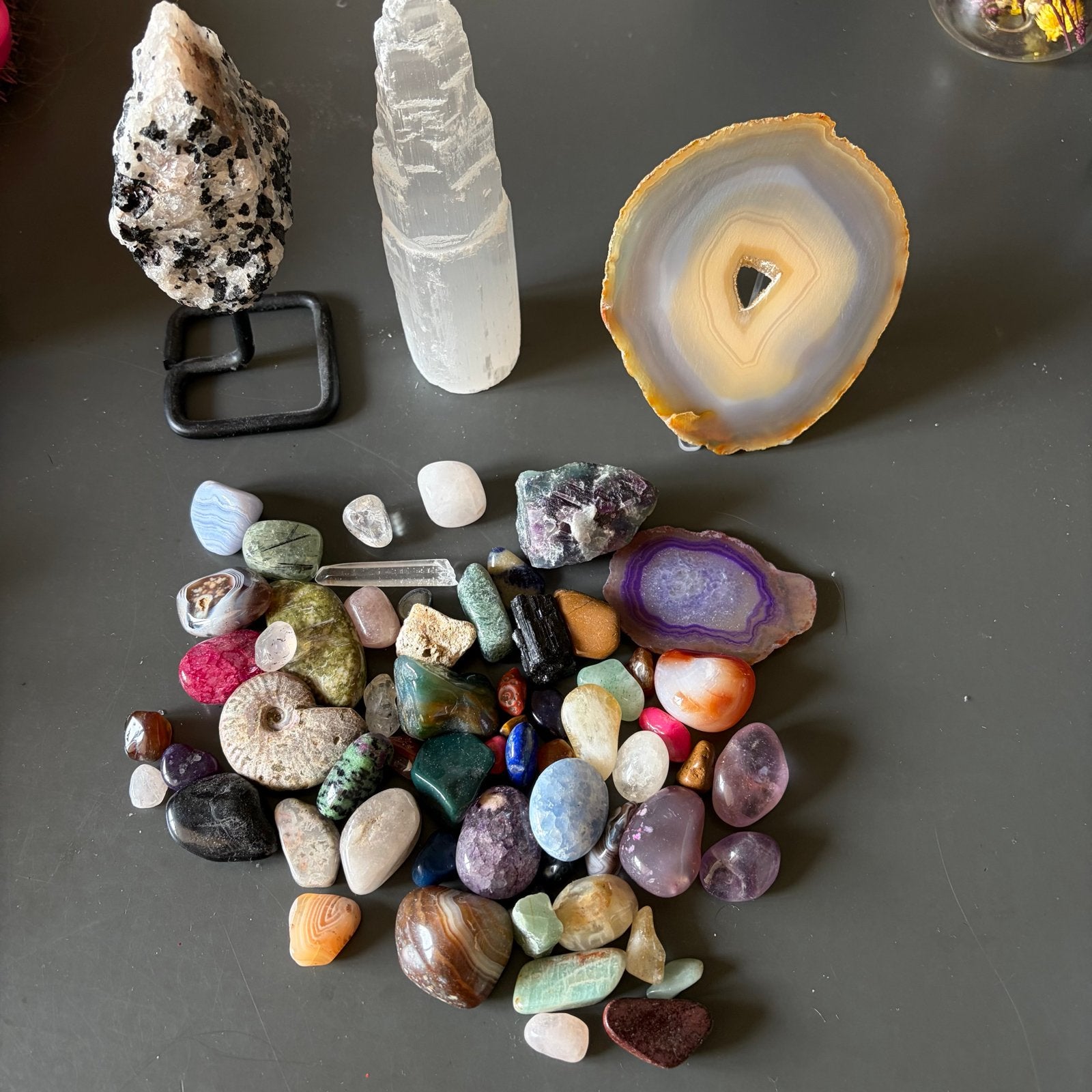 collectie edelstenen en mineralen, Sieraden, Tassen en Uiterlijk, Edelstenen, Gebruikt, Ophalen of Verzenden