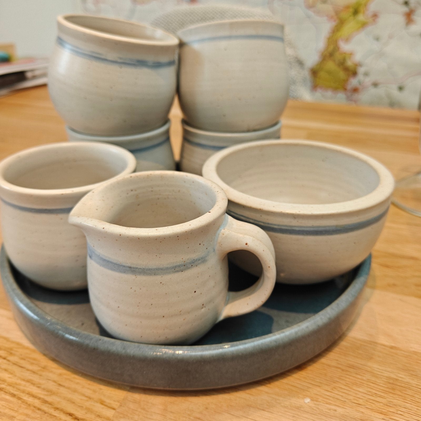 Pottenbakkers set koffieservies, Overige merken, Keramiek, Vintage, Ophalen of Verzenden