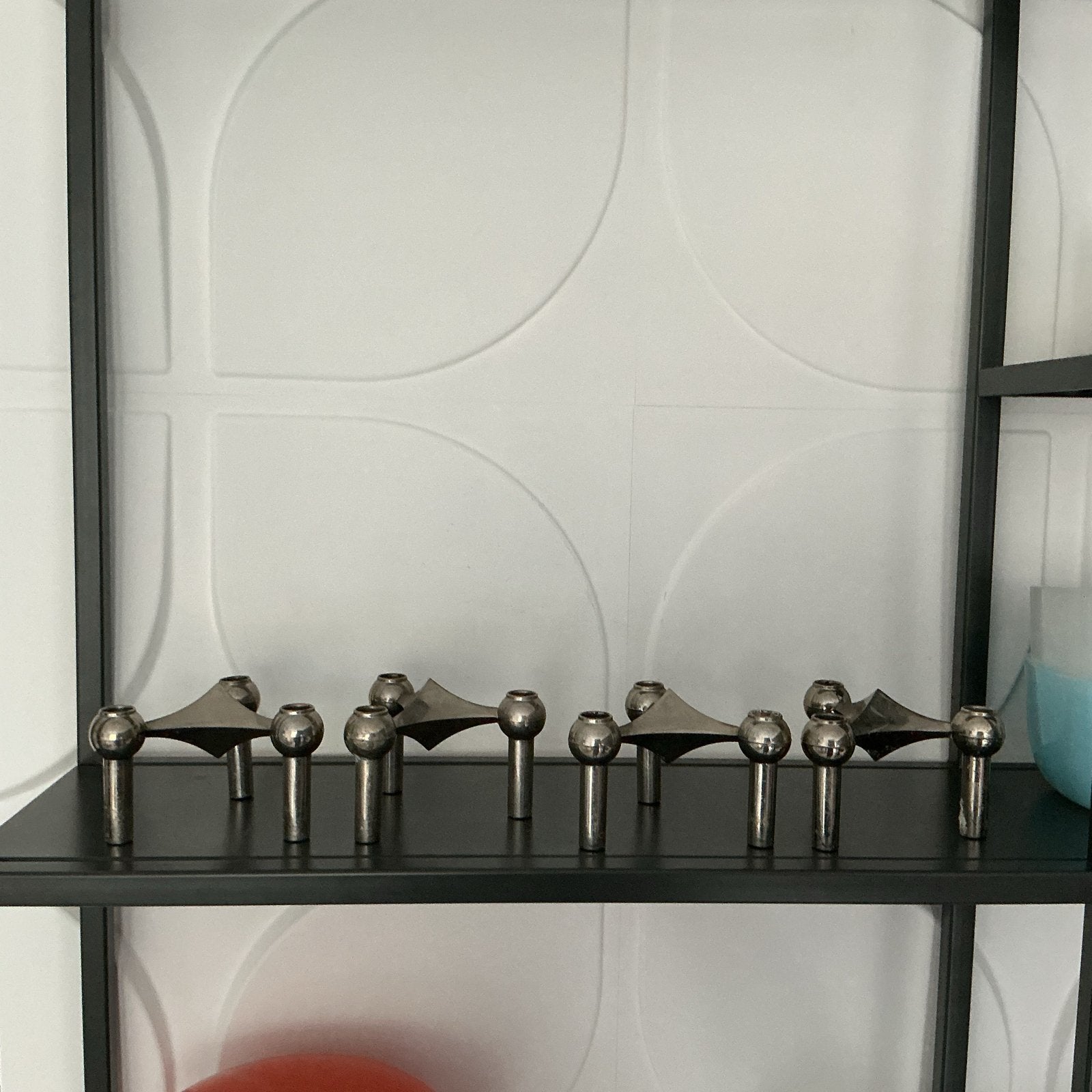 Vintage Nagel Stoff Nagel kandelaars ( 4 stuks ), Ophalen of Verzenden, Overige materialen