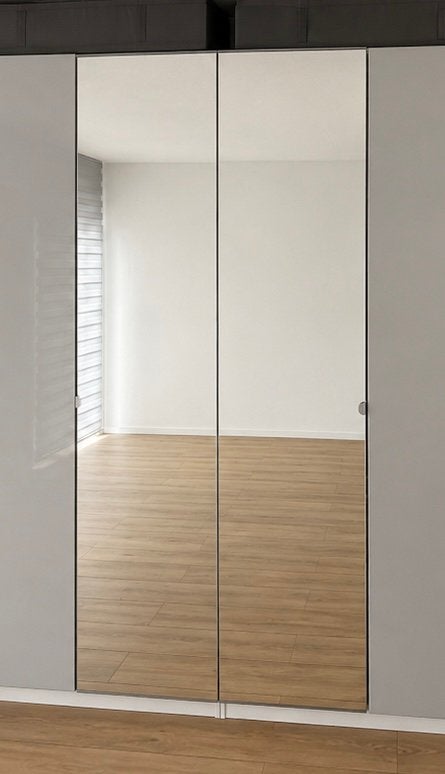 2 IKEA PAX spiegeldeuren, Ophalen, 200 cm of meer, 50 tot 100 cm, Zo goed als nieuw