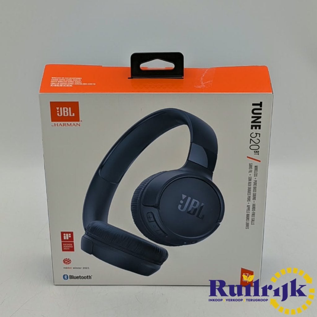 JBL Tune 520BT On-Ear Koptelefoon Draadloos - Blauw - Nieuw