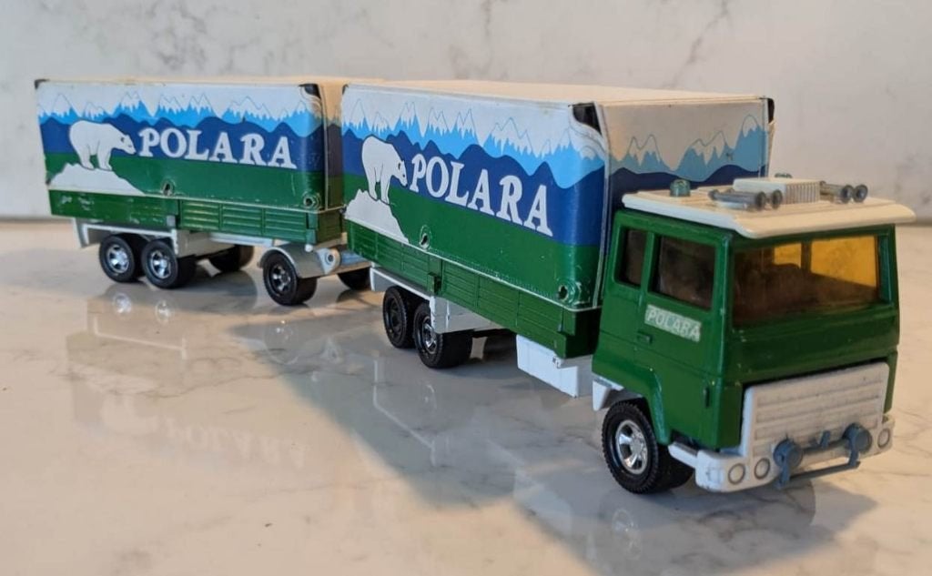 Vintage Matchbox K-21 Polara truck & trailer – goede staat, Ophalen of Verzenden