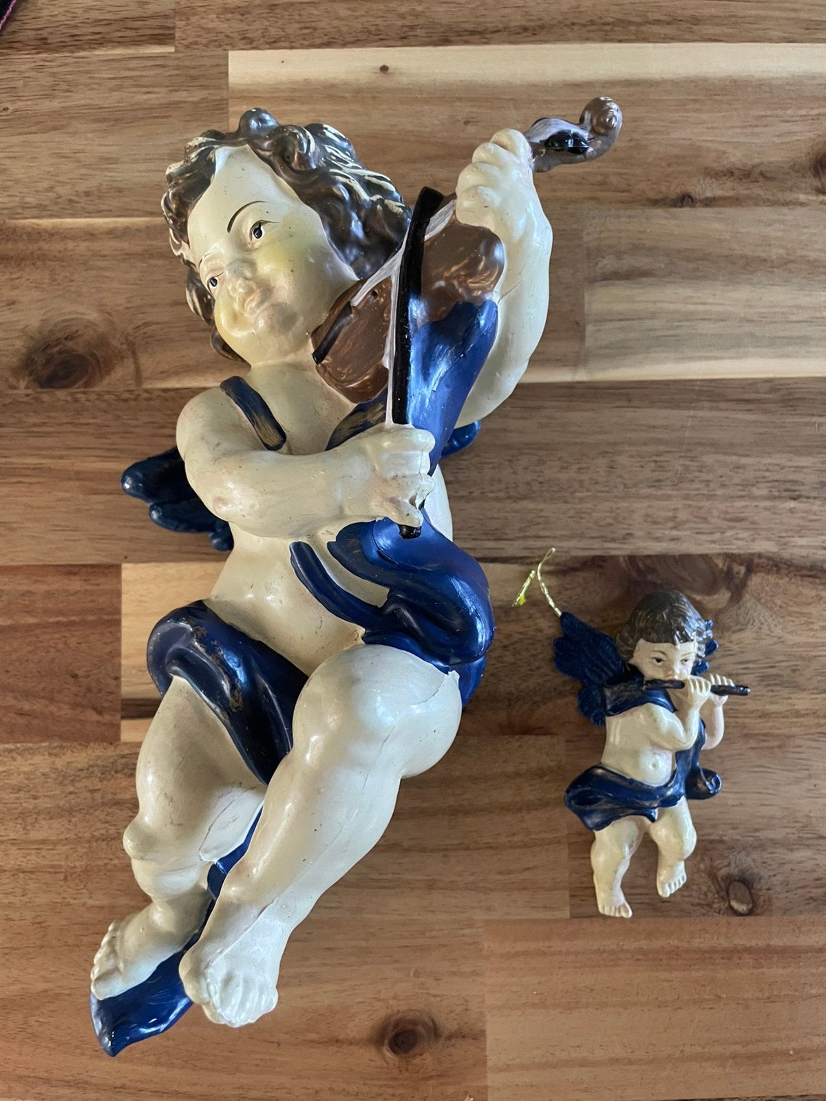 Brocante engelen 2 stuks, Sieraden, Tassen en Uiterlijk, Ophalen of Verzenden, Gebruikt, Overige materialen