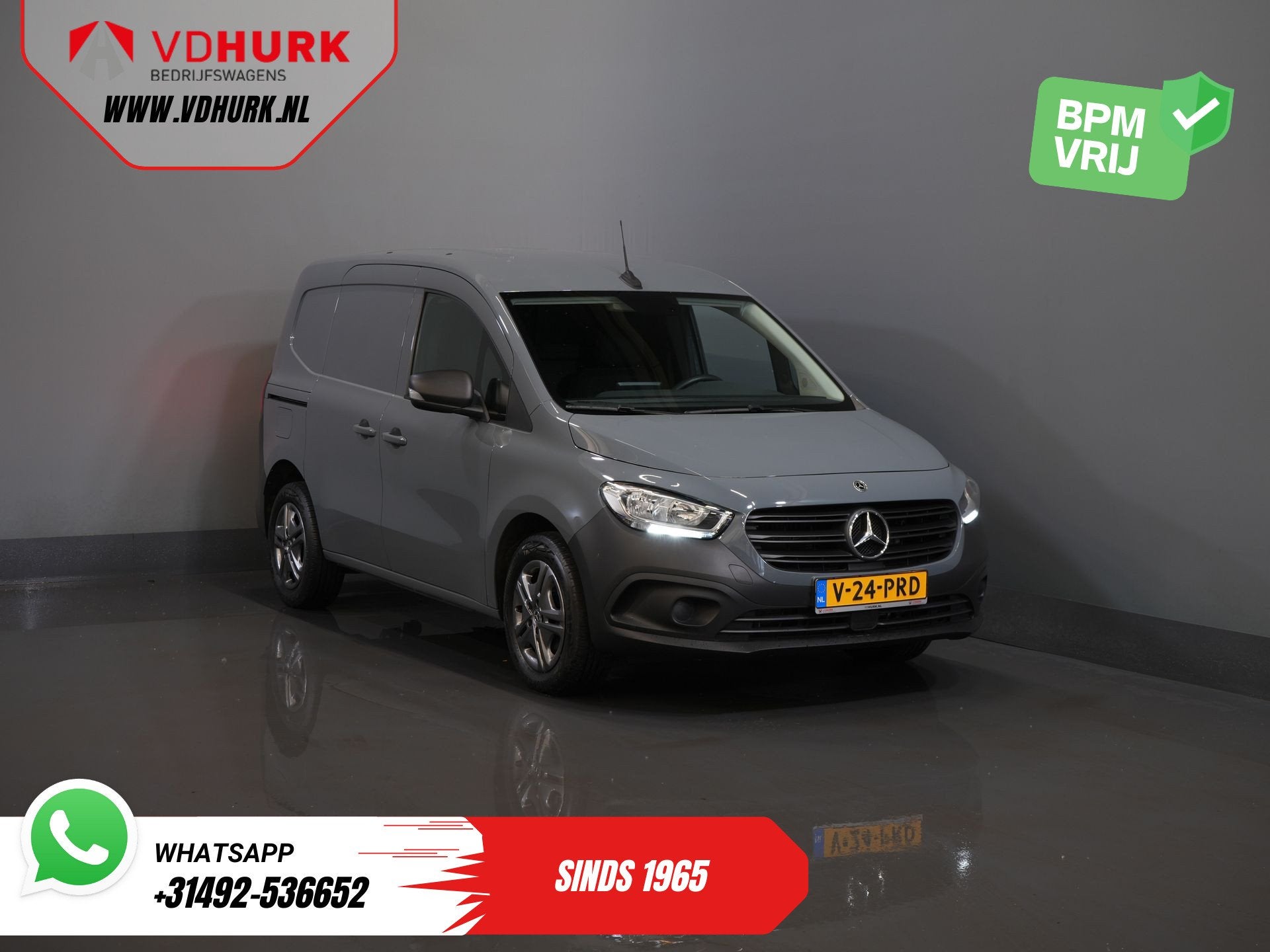 Mercedes-Benz Citan 110 CDI Aut. Stoelverw/ Carplay/ Cruise/, Auto's, Bestelauto's, Stof, Gebruikt, 4 cilinders, Bedrijf