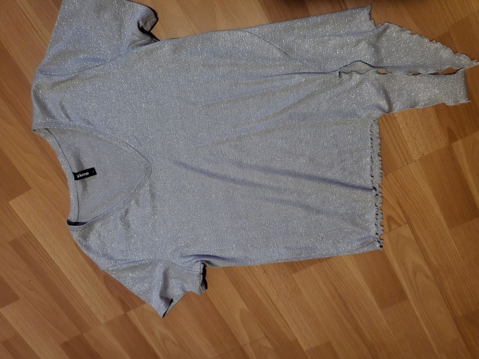Glitter top met korte mouwen van Eksept, maat L, Maat 42/44 (L), Ophalen of Verzenden, Zo goed als nieuw, Korte mouw