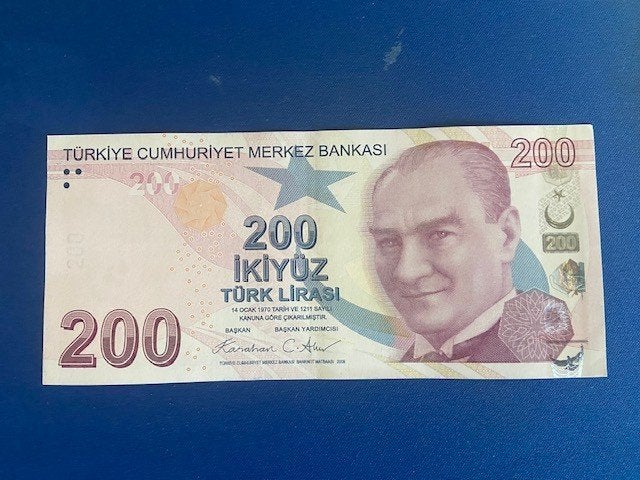 500 lira biljet Turkije fraai, Ophalen of Verzenden, Overige landen, Los biljet